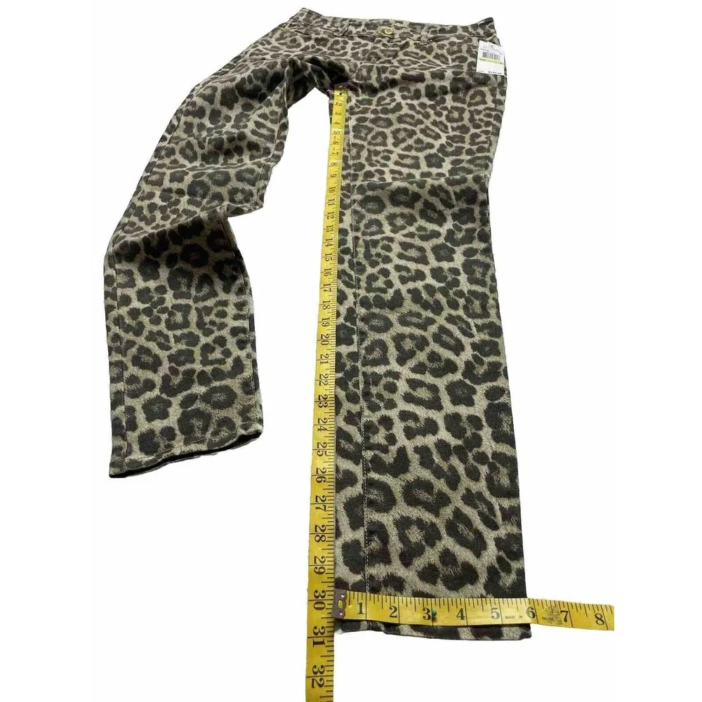 Michael Kors Leopard Print Super Stretch Skinny Jeans Women's Size 4